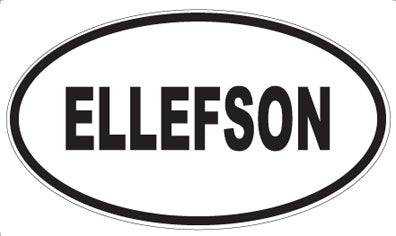 ELLEFSON - Oval Magnet