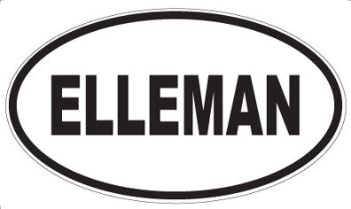ELLEMAN - Oval Sticker