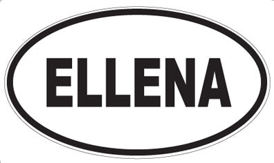 ELLENA - Oval Sticker
