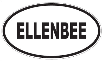 ELLENBEE - Oval Sticker