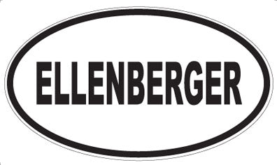 ELLENBERGER - Oval Sticker