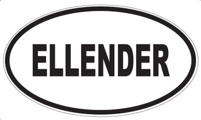 ELLENDER - Oval Magnet