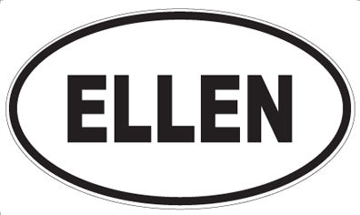 ELLEN - Oval Magnet