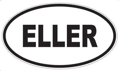 ELLER - Oval Sticker