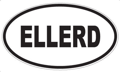 ELLERD - Oval Sticker