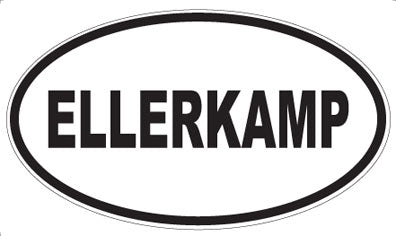 ELLERKAMP - Oval Sticker
