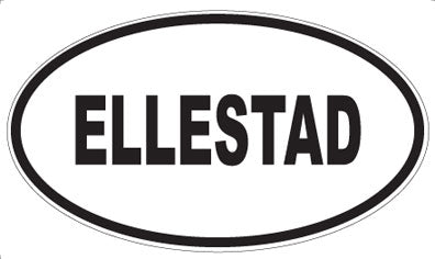 ELLESTAD - Oval Sticker