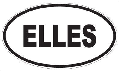 ELLES - Oval Magnet