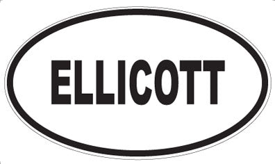 ELLICOTT - Oval Magnet