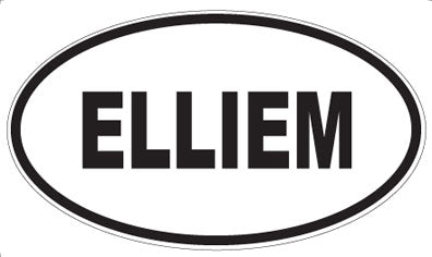 ELLIEM - Oval Sticker