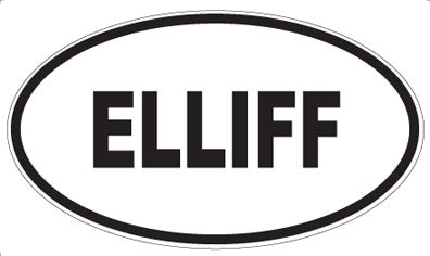 ELLIFF - Oval Sticker