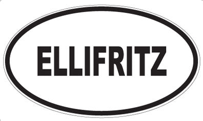 ELLIFRITZ - Oval Sticker