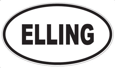 ELLING - Oval Sticker
