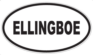 ELLINGBOE - Oval Sticker