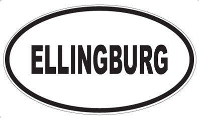ELLINGBURG - Oval Sticker