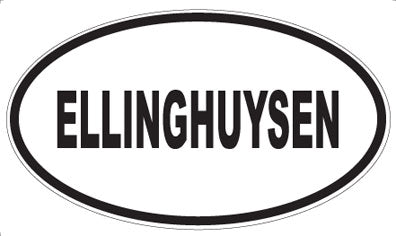 ELLINGHUYSEN - Oval Sticker