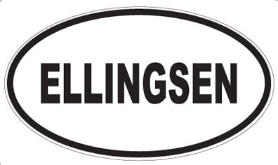 ELLINGSEN - Oval Sticker