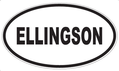 ELLINGSON - Oval Magnet