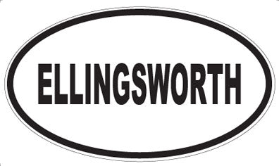 ELLINGSWORTH - Oval Sticker