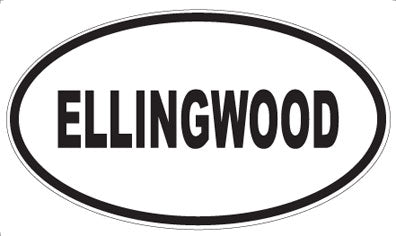 ELLINGWOOD - Oval Magnet