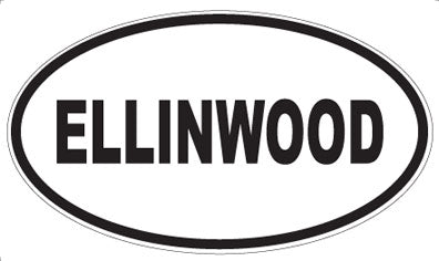 ELLINWOOD - Oval Magnet