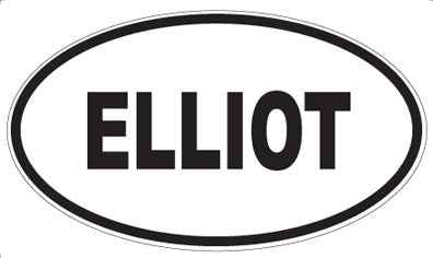 ELLIOT - Oval Sticker