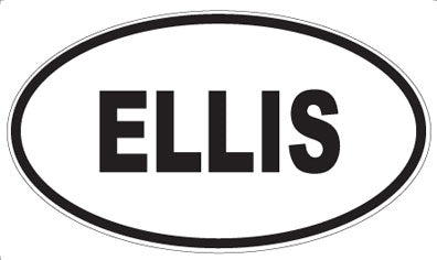 ELLIS - Oval Sticker