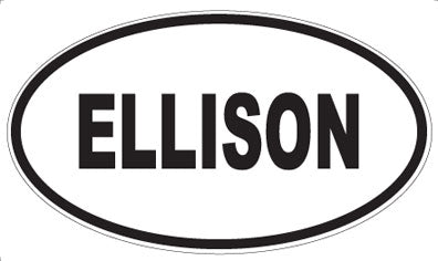 ELLISON - Oval Magnet