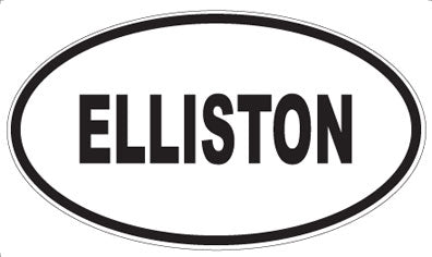 ELLISTON - Oval Sticker