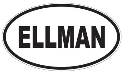 ELLMAN - Oval Sticker