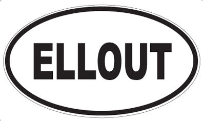ELLOUT - Oval Sticker