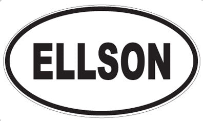 ELLSON - Oval Sticker