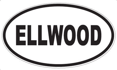ELLWOOD - Oval Sticker