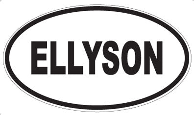 ELLYSON - Oval Sticker