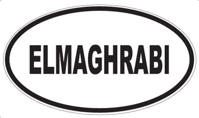 ELMAGHRABI - Oval Magnet