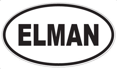 ELMAN - Oval Magnet