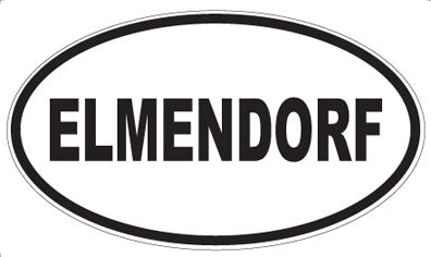 ELMENDORF - Oval Sticker