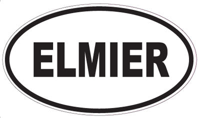 ELMIER - Oval Sticker