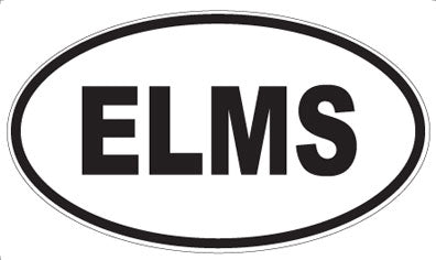 ELMS - Oval Sticker
