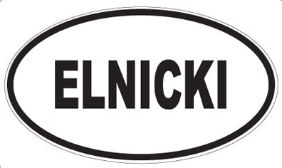 ELNICKI - Oval Sticker