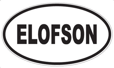 ELOFSON - Oval Sticker