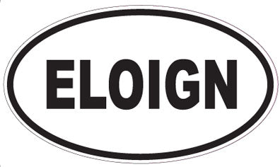 ELOIGN - Oval Sticker
