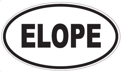 ELOPE - Oval Sticker