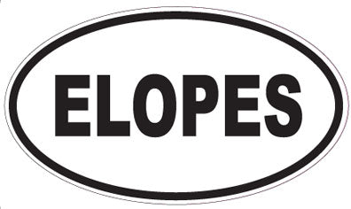 ELOPES - Oval Sticker