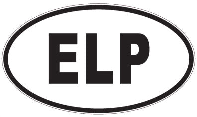 ELP - 3 Letter Initials Oval Magnet