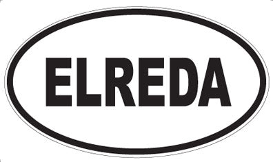 ELREDA - Oval Sticker