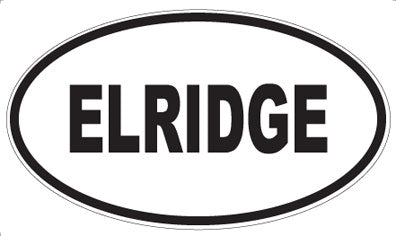 ELRIDGE - Oval Magnet