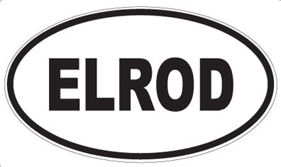 ELROD - Oval Sticker