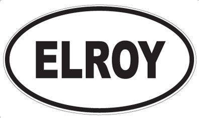 ELROY - Oval Sticker