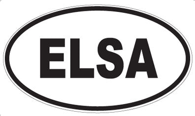 ELSA - Oval Sticker